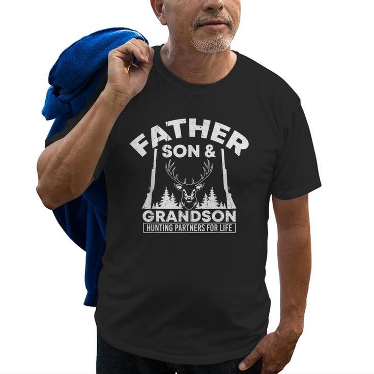 Father Son & Grandson Hunting Partners For Life Old Men T-shirt
