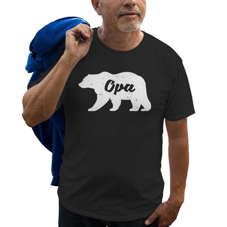 Fathers Day  Opa Bear Old Men T-shirt