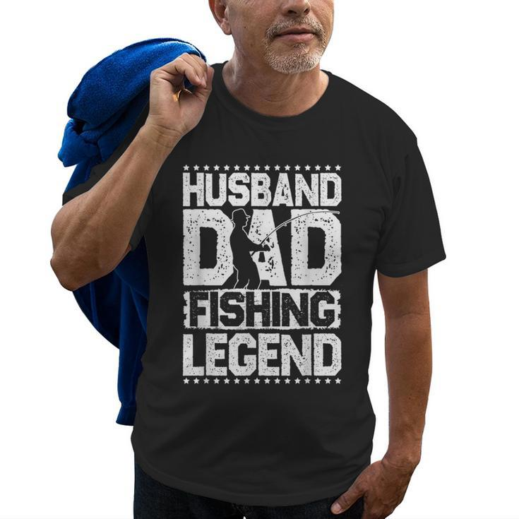 Fishing Rod Husband Dad Fishing Legend Fishing Men Gift For Mens Old Men T-shirt