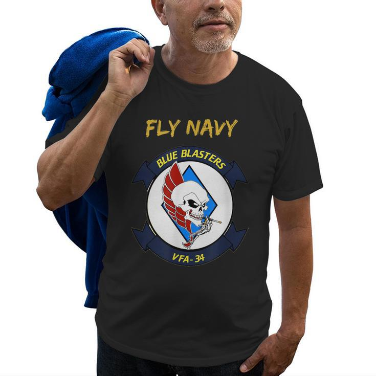 Fly Navy Vfa34AviationMilitary Gift For Mens Old Men T-shirt