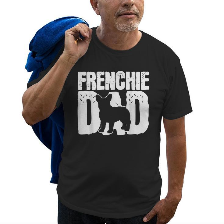 Frenchie French Bulldog Dad Father Papa Fathers Day Gift Old Men T-shirt