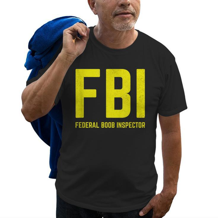 Funny Saying Dad Joke Federal Boob Inspector Old Men T-shirt