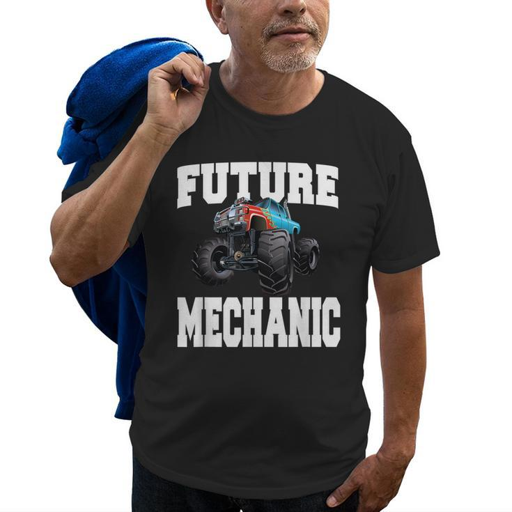 Future Mechanic Costume Monster Truck  Adults & Kids Old Men T-shirt