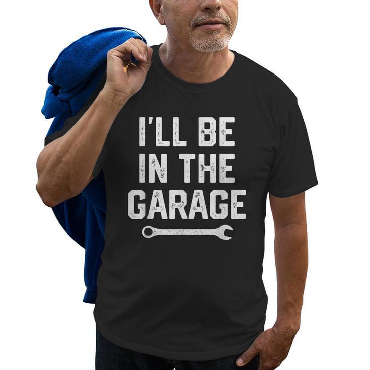 Garage Mechanic Dad Fathers Day Gift For Men Papa From Wife Old Men T-shirt