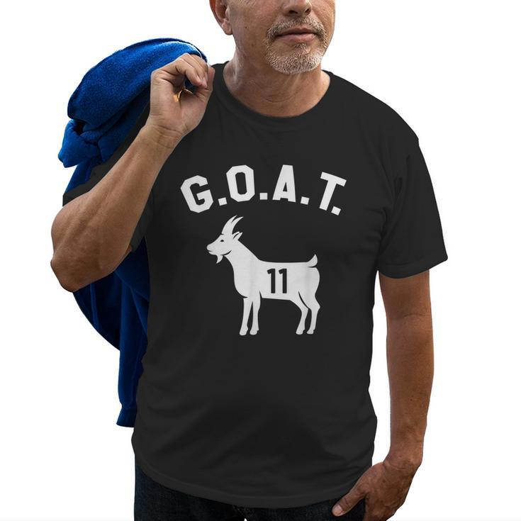 Goat Number 11 Greatest Of All Time Dad Joke Old Men T-shirt