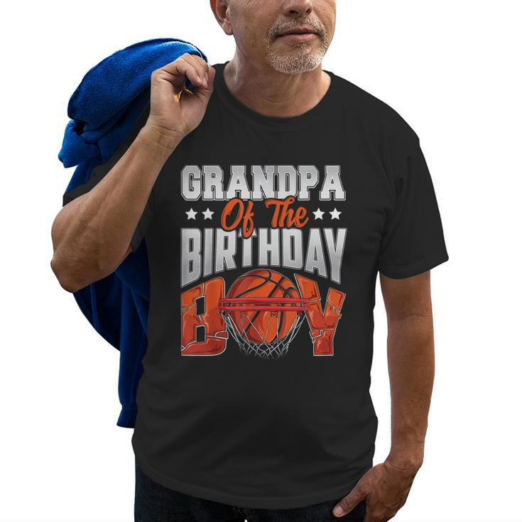 Grandpa Basketball Birthday Boy Family Baller Bday Party Old Men T-shirt