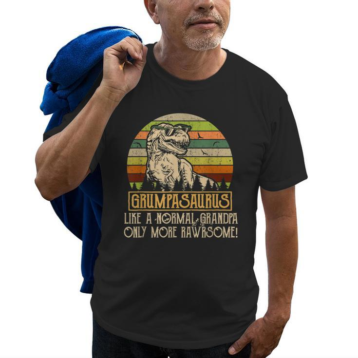 Grumpasaurus Funny Grumpy Grandpa Trex More Rawrsome Gift For Mens Old Men T-shirt