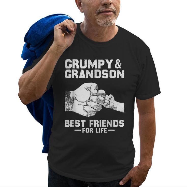 Grumpy And Grandson Best Friends For Life Gift For Grandpa Old Men T-shirt