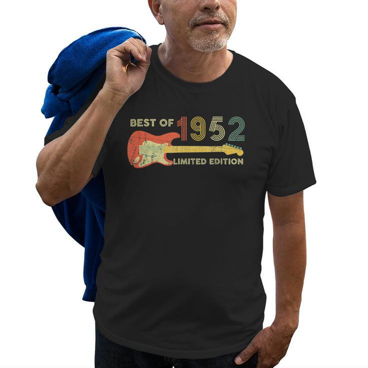 Guitar Fathers Day Dad Gifts Best Of 1952 70Th Birthday Old Men T-shirt