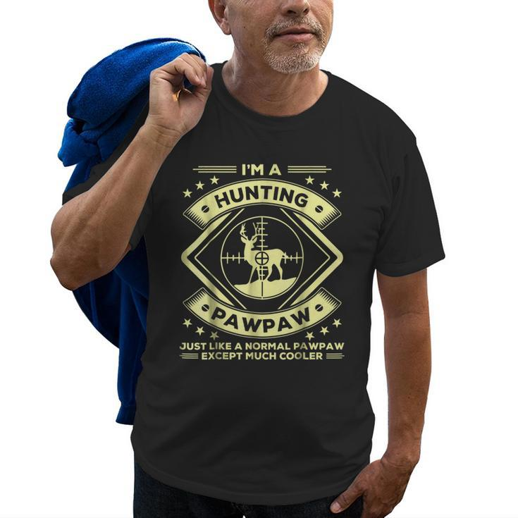 Hunting Paw Paw  Funny Hunter Gifts Grandpa Old Men T-shirt