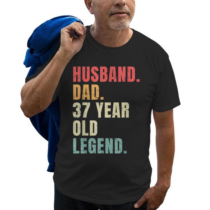 Husband Dad 37 Year Old Legend Retro Vintage 37Th Birthday Gift For Mens Old Men T-shirt