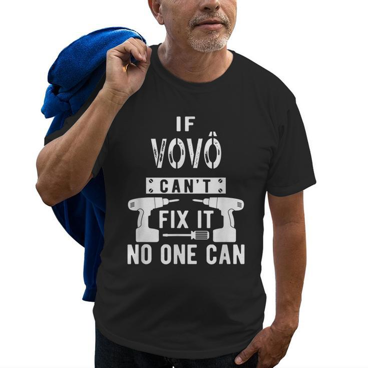 If Vovô Cant Fix It No One Can Portuguese Brazilian Grandpa Gift For Mens Old Men T-shirt