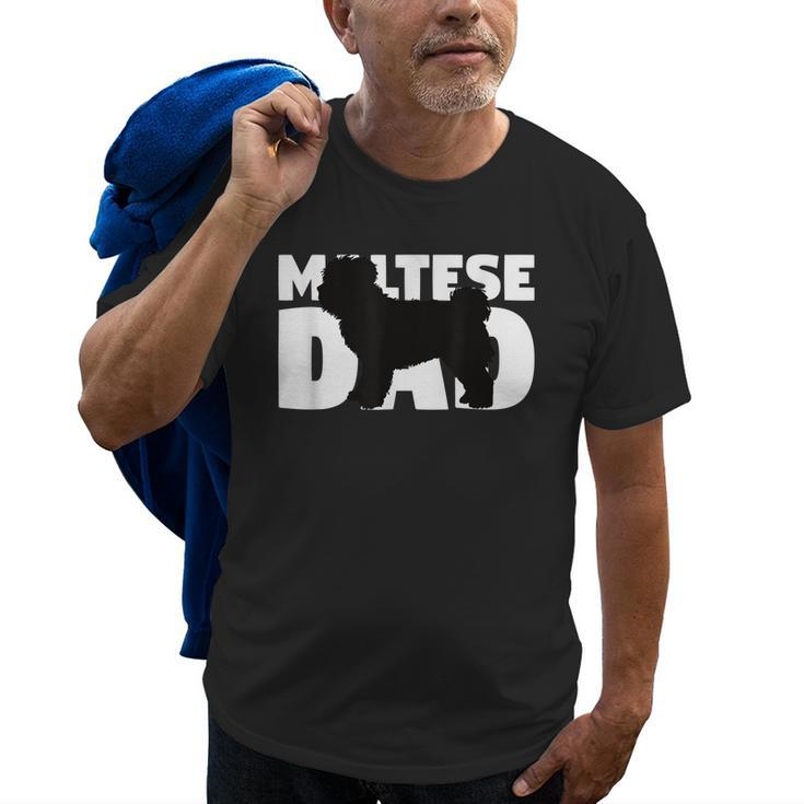 Maltese Dad  Maltese Gift For Dog Father Dog Dad Old Men T-shirt