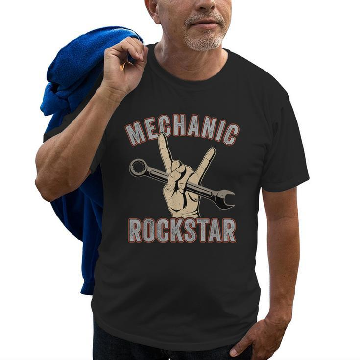Mechanic Garage Car Enthusiast Man Cave Design For Garage Gift For Mens Old Men T-shirt