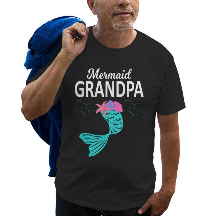 Mermaid Grandpa  Funny Merman Grandpa Family Matching Old Men T-shirt