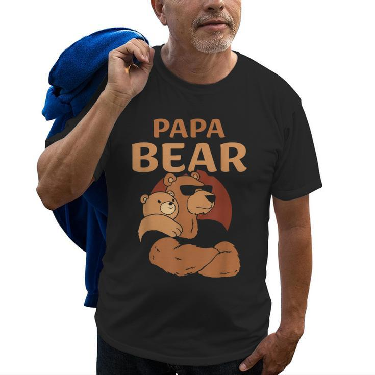 Papa Bear Bears Animal Pun Lover Dad Father Daddy Fathers Old Men T-shirt