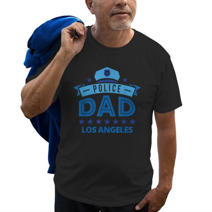 Police Dad Los Angeles California Gift For Father Old Men T-shirt