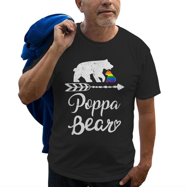 Poppa Bear Lgbt Lgbtq Rainbow Pride Gay Lesbian Old Men T-shirt