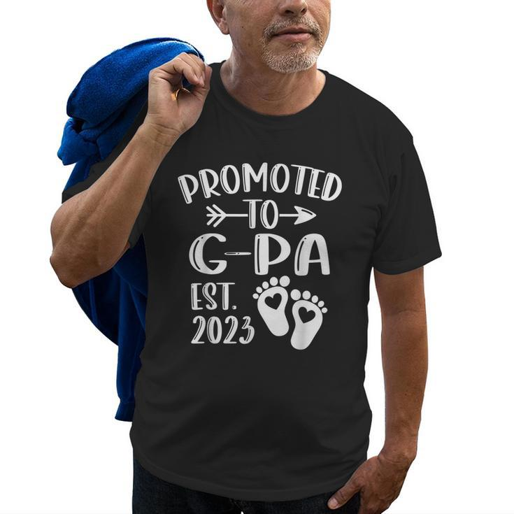 Promoted To Gpa 2023 First Time Fathers Day New Dad Gift For Mens Old Men T-shirt