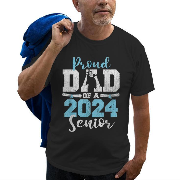 Proud Dad Of A 2024 24 Senior Graduate Seniors Graduation Old Men T-shirt