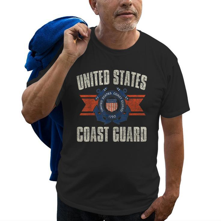 Proud Us Coast Guard Military Old Men T-shirt