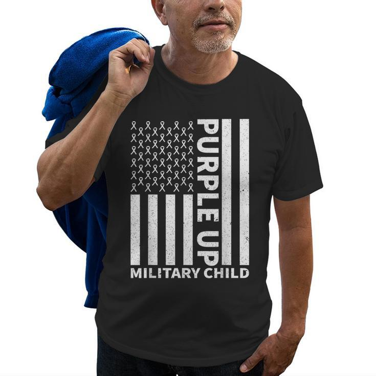 Purple Up For Military Child Military Kids Month Old Men T-shirt