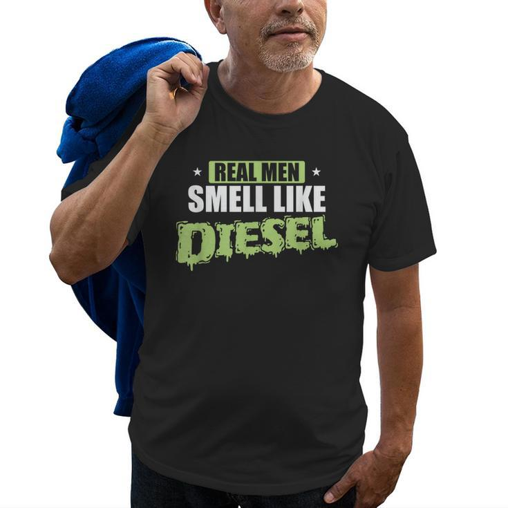 Real Men Smell Like Diesel Auto Mechanic Old Men T-shirt