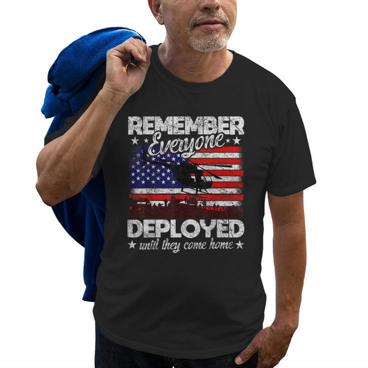 Red Friday Remember Everyone Deployed Army Us Flag Old Men T-shirt