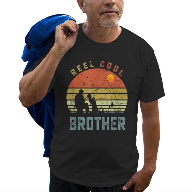 Reel Cool Brother  Fathers Day Gift For Fishing Dad Old Men T-shirt