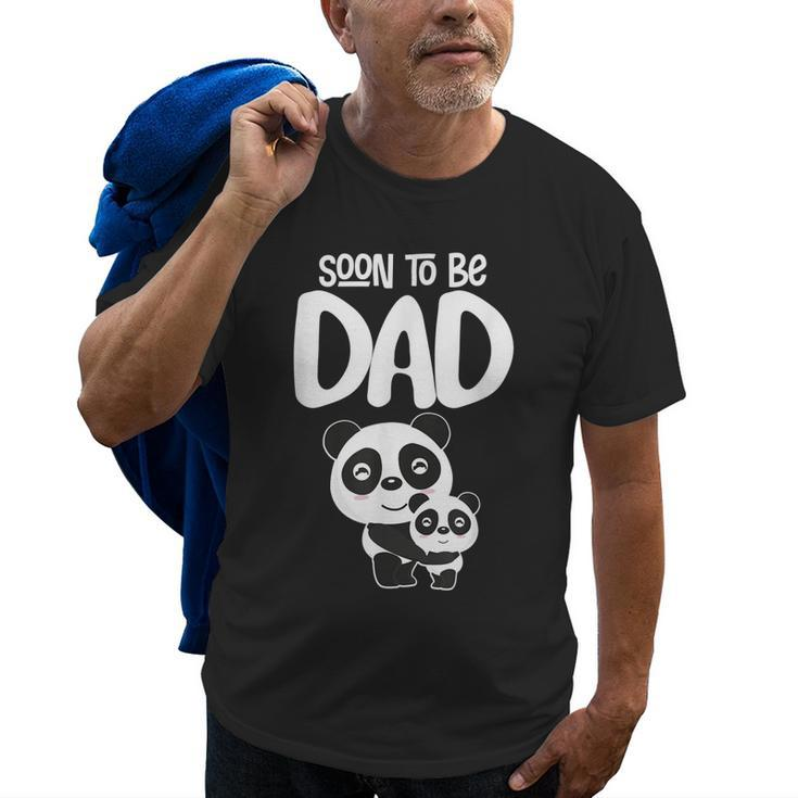 Soon To Be Dad Panda Bear Gift Future Dad New Dad Gift For Mens Old Men T-shirt