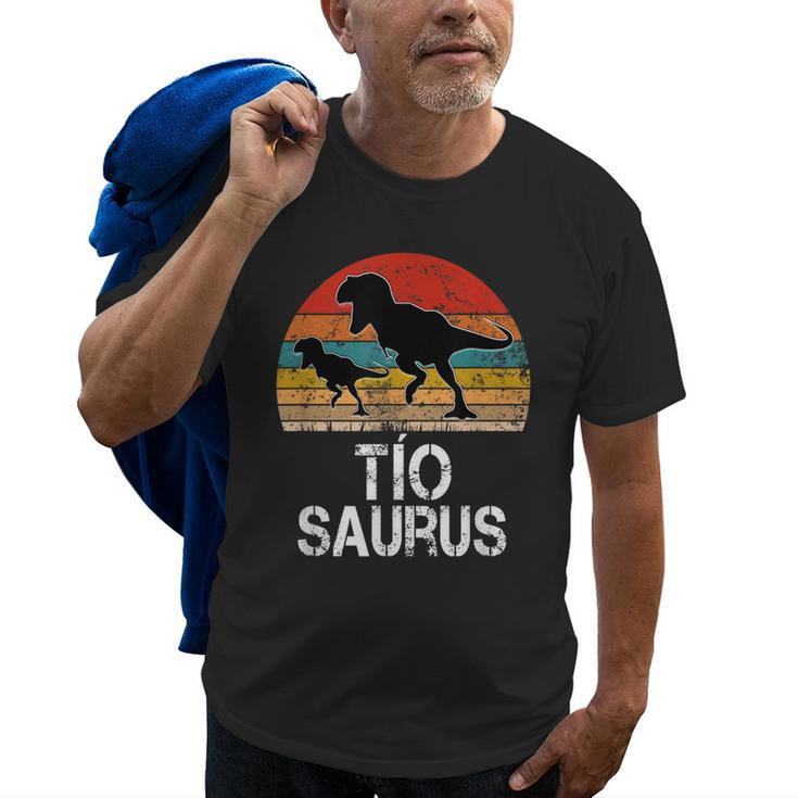 Tiosaurus Funny Spanish Uncle Dinosaur Vintage Gift Gift For Mens Old Men T-shirt
