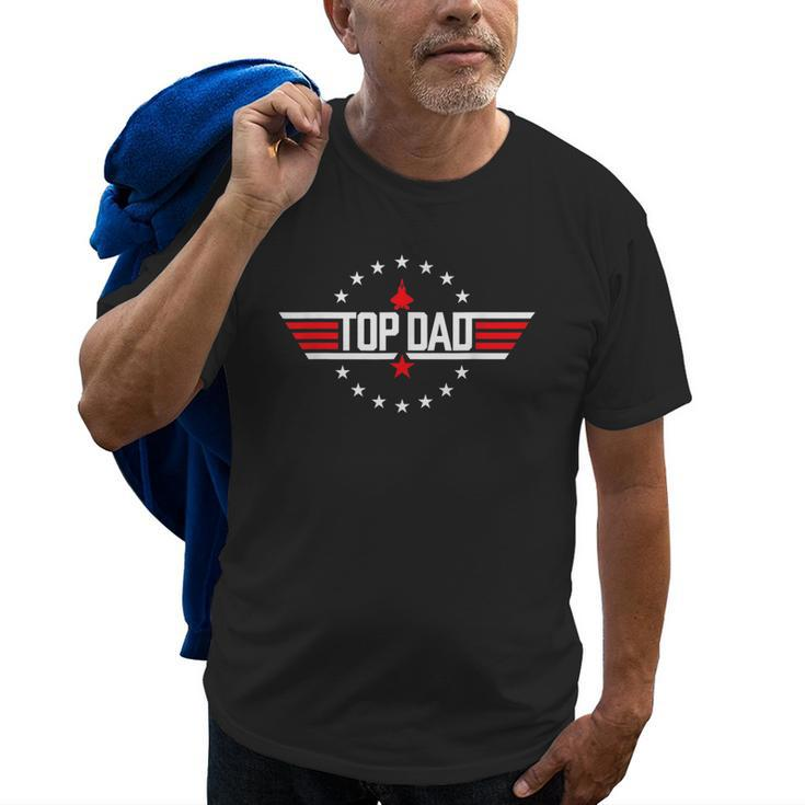 Top Dad Men Vintage Top Dad Top Movie Gun Jet Old Men T-shirt