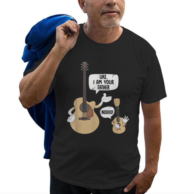 Uke I Am Your Father Ukulele Funny Guitar Music Player Gift Old Men T-shirt