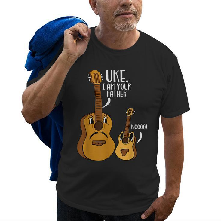 Uke I Am Your Father Ukulele Noo Guitar Musician Pun Old Men T-shirt