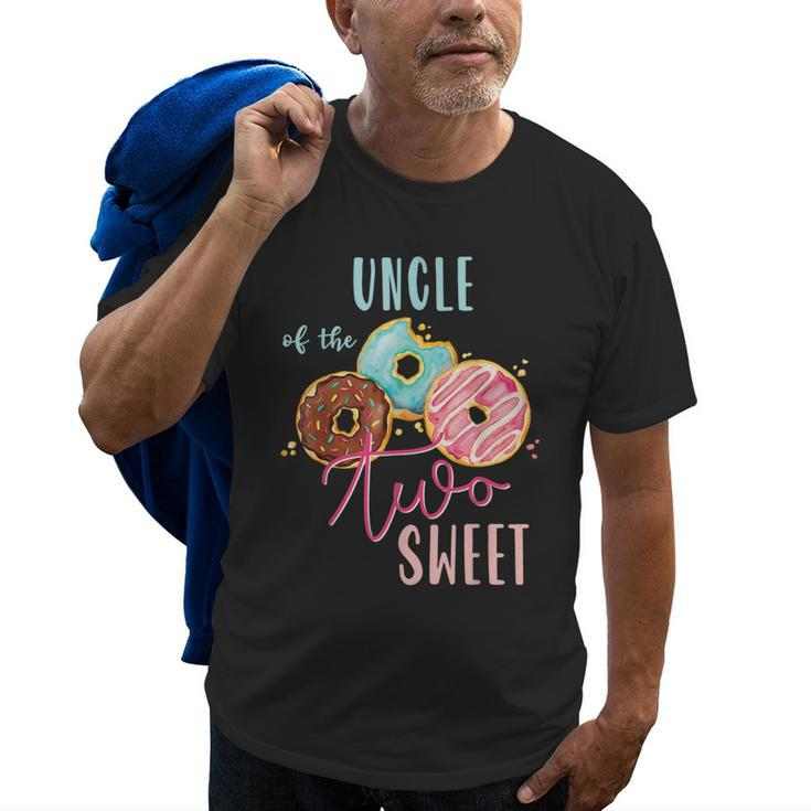 Uncle Sweet Two Donut Birthday Party Theme Girl Old Men T-shirt