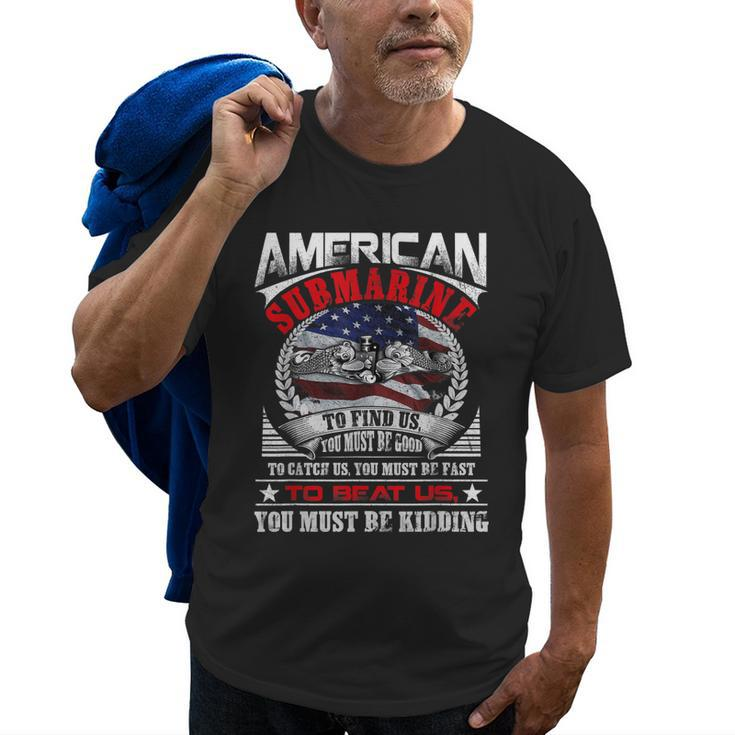 Us Military Submarine Gift For A Veteran Submariner Old Men T-shirt