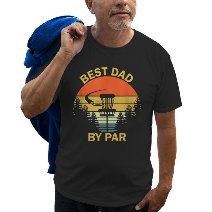 Vintage Best Dad By Par Disc Golf  Men Fathers Day Old Men T-shirt