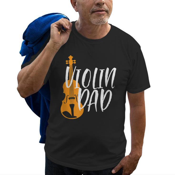 Violin Dad  Proud Father Of Violinist Orchestra Music Old Men T-shirt
