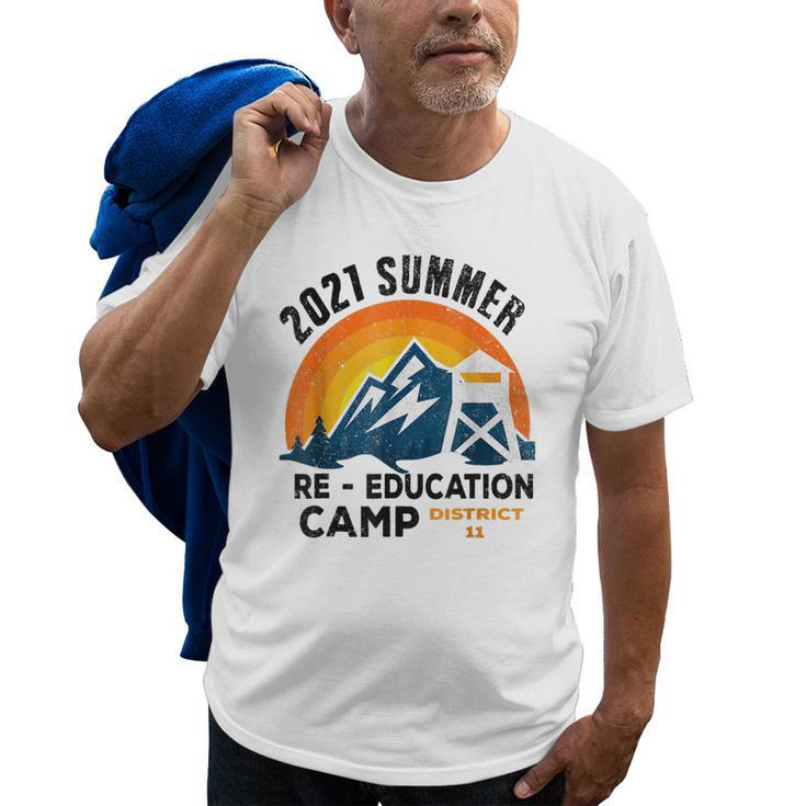 2021 Summer Reeducation Camp Military Reeducate Funny Gift Old Men T-shirt