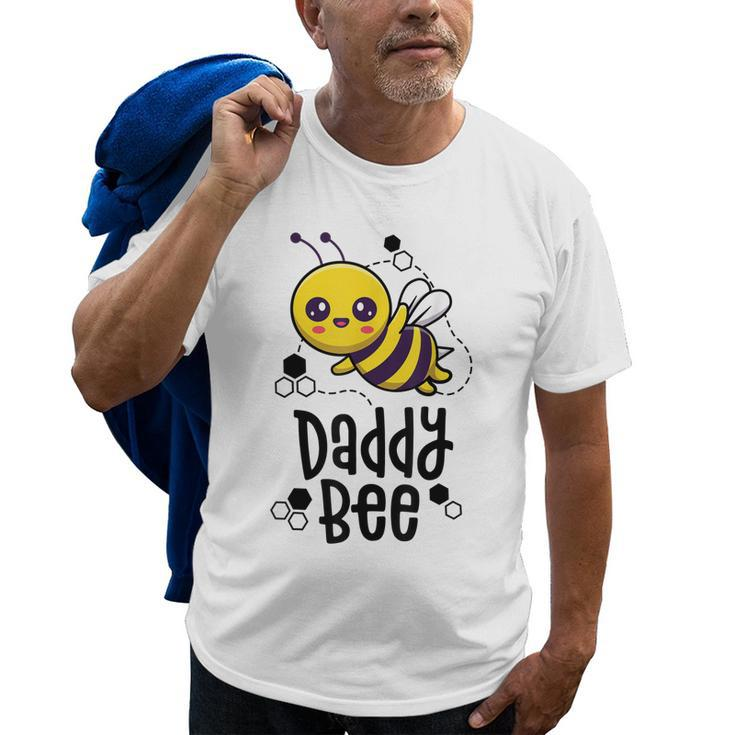 Family Bee  Dad Daddy First Bee Day Outfit Birthday Old Men T-shirt