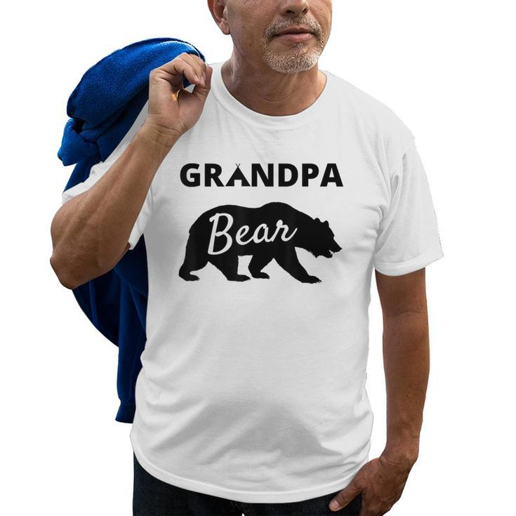 Fathers Day Gift From Wife Son Daughter Kids Grandpa Bear Old Men T-shirt