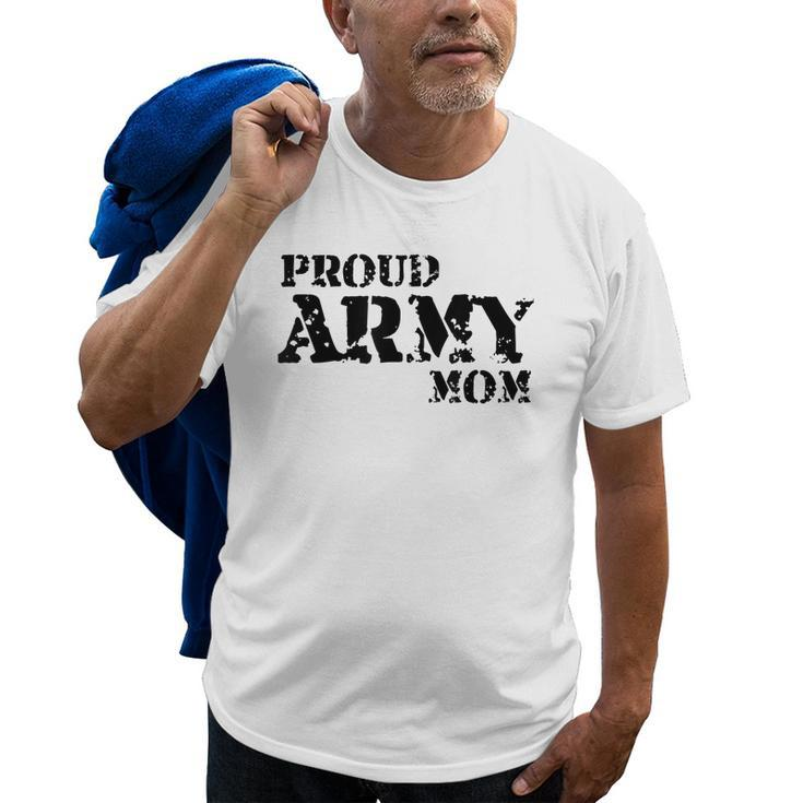 Proud Us Army Mom American Military Family Mother Gift Old Men T-shirt