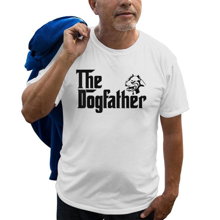 The Dogfather Pitbull  Funny Father Dog Lover Gift Gift For Mens Old Men T-shirt
