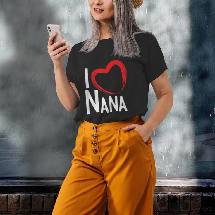 I Love Nana I Heart Nana Grandma Old Women T-shirt Gifts for Her