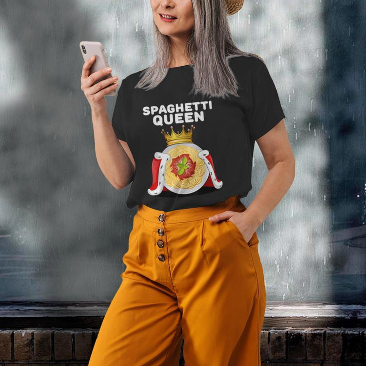 Spaghetti Queen Womens Pasta Lover Girls Spaghetti Old Women T-shirt Gifts for Her