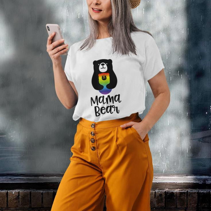 Lgbt Mom Mama Bear Mothers Rainbow Old Women T-shirt Gifts for Her