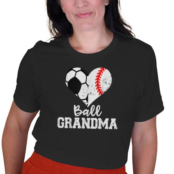 Ball Grandma Soccer Baseball Grandma Old Women T-shirt