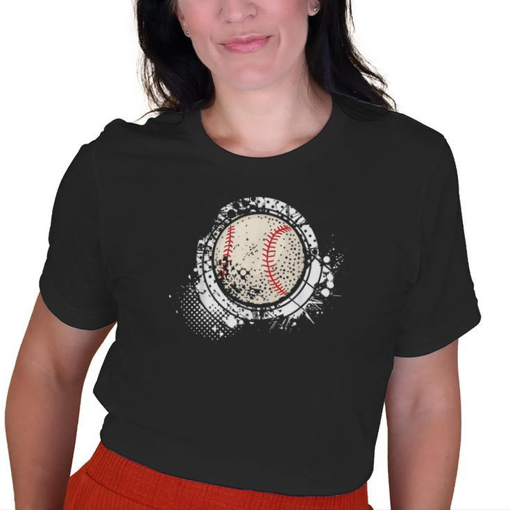 Baseball Dad Mom Sports Lover Baseball Game Day Vibes Old Women T-shirt