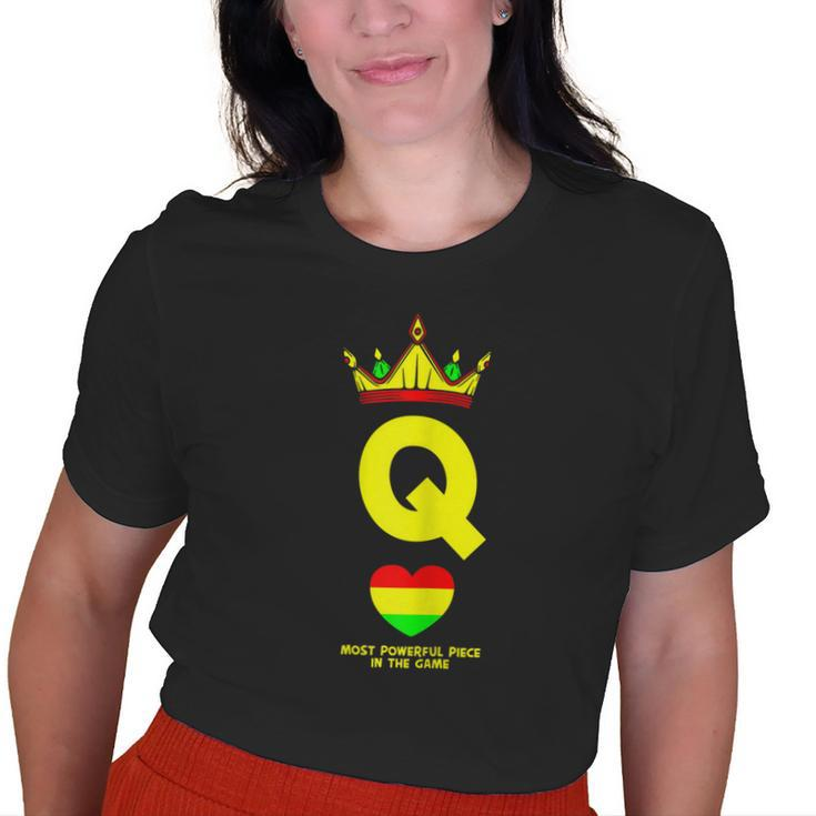 Black Queen The Most Powerful Piece In The Game Junenth Old Women T-shirt