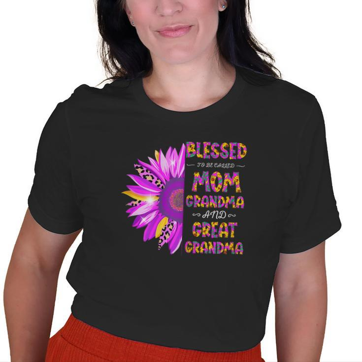 Blessed To Be Called Mom Grandma Great Grandma Women Old Women T-shirt